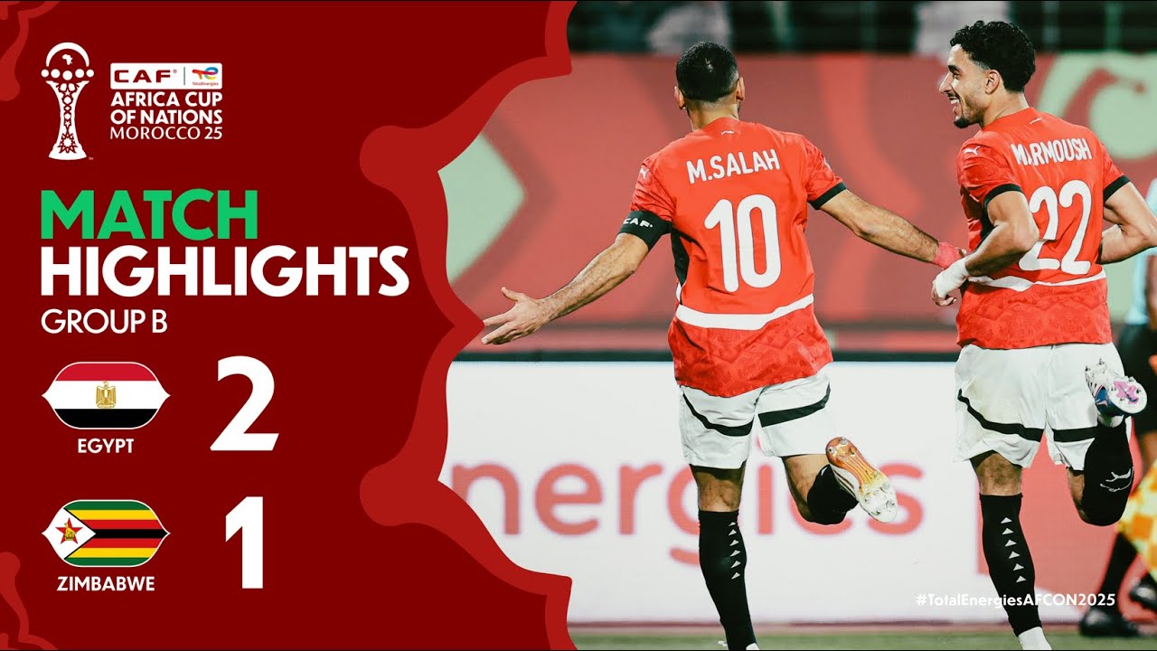 Read more about the article HIGHLIGHTS | Egypt 🆚 Zimbabwe | #TotalEnergiesAFCON2025 – Group B | ملخص مباراة مصر وزيمبابوي