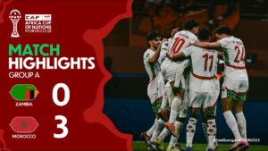 Read more about the article HIGHLIGHTS | Zambia 🆚 Morocco | #TotalEnergiesAFCON2025 – Group A | ملخص زامبيا والمغرب