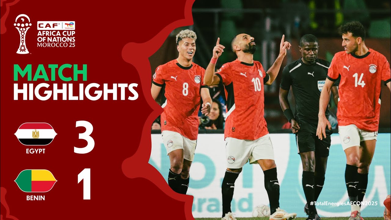 Read more about the article HIGHLIGHTS | Egypt 🆚 Benin | #TotalEnergiesAFCON2025 – Round of 16 | ملخص مباراة مصر وبنين