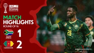 Read more about the article HIGHLIGHTS | South Africa 🆚 Cameroon | #TotalEnergiesAFCON2025 – Round of 16