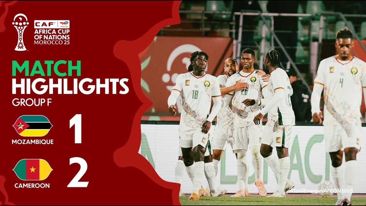 You are currently viewing HIGHLIGHTS | Mozambique 🆚 Cameroon | #TotalEnergiesAFCON2025 – Group F