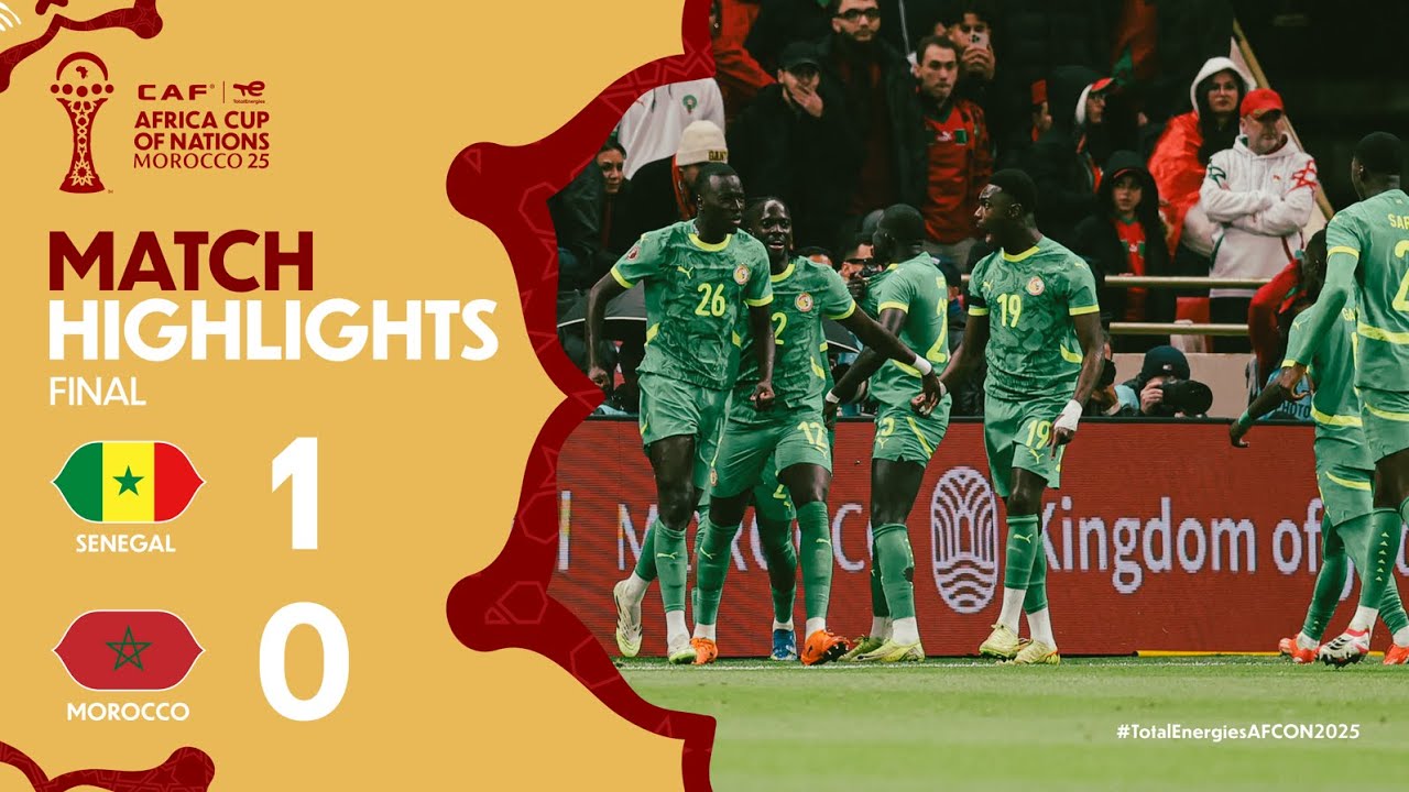 You are currently viewing HIGHLIGHTS | Senegal 🆚 Morocco | #TotalEnergiesAFCON2025 – Final | ملخص مباراة السنغال والمغرب